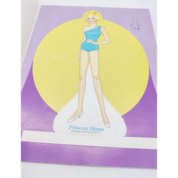 Vintage 1985 Princess Diana Golden Paper Dolls Doll Book Uncut PreCut 1980s 80s - Picture 5 of 9